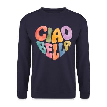 Ciao Bella - Unisex Pullover - Navy - Vorne - Alina (178cm) & Michal (187cm)