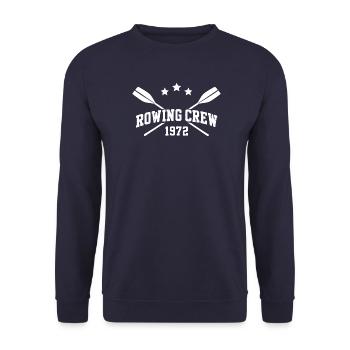 Rowing Crew - Rudern - Ruderer - Ruderin - 1972 - Unisex Pullover - Navy - Vorne - Alina (178cm) & Michal (187cm)