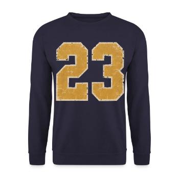 College-23-30cm- - Unisex Pullover - Navy - Vorne - Alina (178cm) & Michal (187cm)