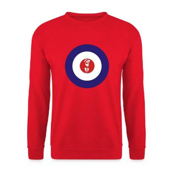 Mod - Unisex Pullover - Rot - Vorne - Alina (178cm) & Michal (187cm)
