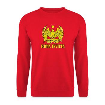 roma invicta rom römisch reich spqr - Unisex Pullover - Rot - Vorne - Alina (178cm) & Michal (187cm)