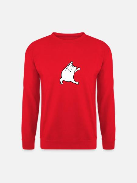 Gym Cat Gymnastik Yoga Katze Mietze Mietzekatze - Unisex Pullover - Rot