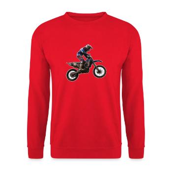 enduro - Unisex Pullover - Rot - Vorne - Alina (178cm) & Michal (187cm)