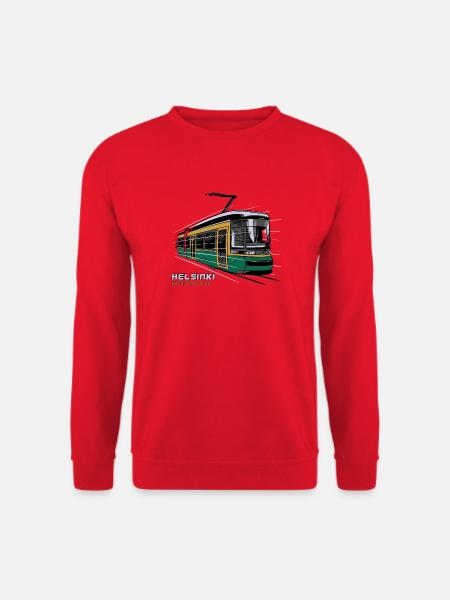 Helsinki Tram T-Shirts, 154 tolle Produkte - Unisex Pullover - Rot