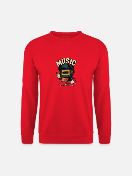 Musik - Unisex Pullover - Rot