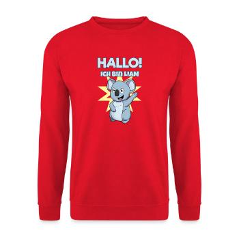 Liam - Unisex Pullover - Rot - Vorne - Alina (178cm) & Michal (187cm)