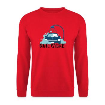 Stylish Car Wash Blue - Unisex Pullover - Rot - Vorne - Alina (178cm) & Michal (187cm)
