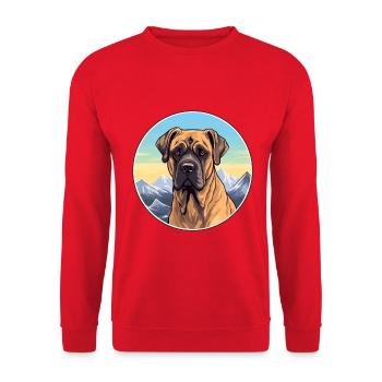 Perro de Presa Canario Hunderasse Cartoon Kawaii Wa - Unisex Pullover - Rot - Vorne - Alina (178cm) & Michal (187cm)
