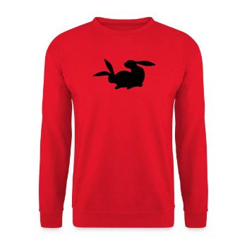 Rammler - Rabbit - Unisex Pullover - Rot - Vorne - Alina (178cm) & Michal (187cm)