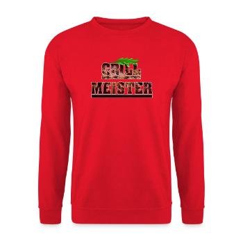 Grill Meister - Unisex Pullover - Rot - Vorne - Alina (178cm) & Michal (187cm)