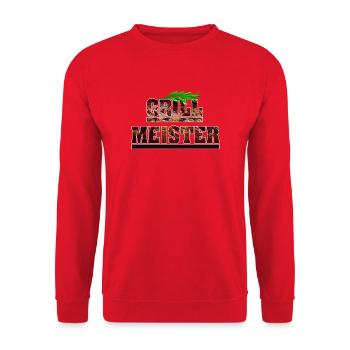 Grill Meister - Unisex Pullover - Rot - Vorne - Alina (178cm) & Michal (187cm)