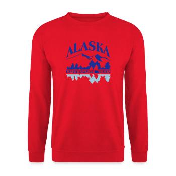 Alaska 2 Farbig - Unisex Pullover - Rot - Vorne - Alina (178cm) & Michal (187cm)
