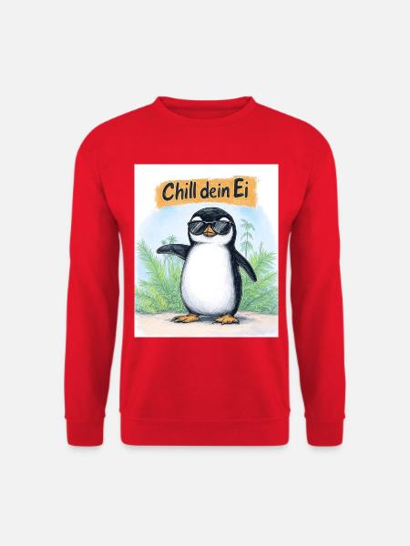 Chill dein Ei - Unisex Pullover - Rot