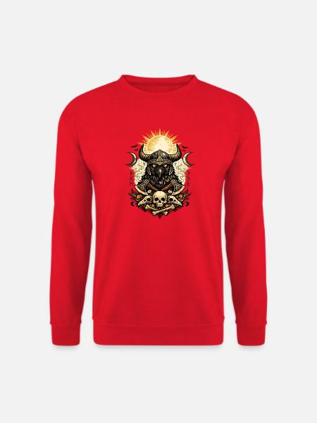 Rabenkrieger-Sonnenkranz - Unisex Pullover - Rot