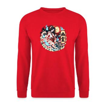 Yūrei: Der japanische Geist des Bedauerns - Unisex Pullover - Rot - Vorne - Alina (178cm) & Michal (187cm)