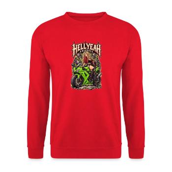 PISS MISSILE 636 - Unisex Pullover - Rot - Vorne - Alina (178cm) & Michal (187cm)