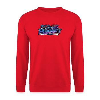Rule_the_Planet - Unisex Pullover - Rot - Vorne - Alina (178cm) & Michal (187cm)