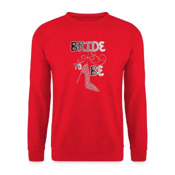 Zukünftige Braut - Unisex Pullover - Rot - Vorne - Alina (178cm) & Michal (187cm)