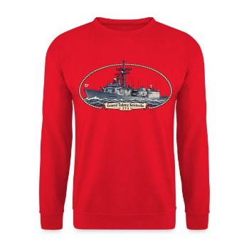 Generał Tadeusz Kościuszko 273 – Maritime Vintage - Unisex Pullover - Rot - Vorne - Alina (178cm) & Michal (187cm)
