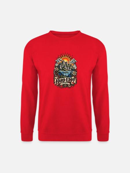 Hard Eddy Chiemgau Bergsee Tattoo - Unisex Pullover - Rot