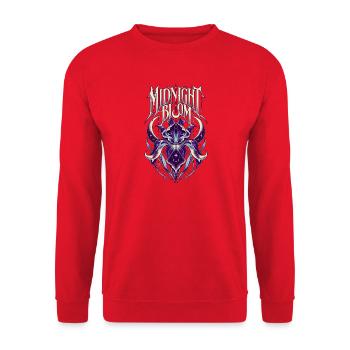 Midnight Bloom - Unisex Pullover - Rot - Vorne - Alina (178cm) & Michal (187cm)