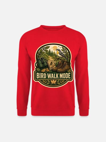 BIRD WALK MODE Wolken - Unisex Pullover - Rot