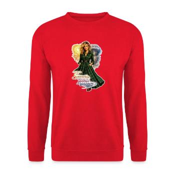 Sonnenschein Sturm Kleid Collage - Unisex Pullover - Rot - Vorne - Alina (178cm) & Michal (187cm)