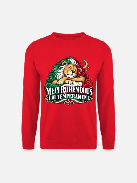 Mein Ruhemodus hat Temperament - Unisex Pullover - Rot