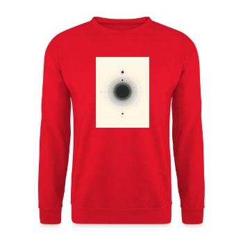 Schwarzes Loch Ringdiagramm - Unisex Pullover - Rot - Vorne - Alina (178cm) & Michal (187cm)
