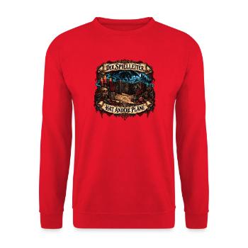 Spielleiter Drachenpläne - Unisex Pullover - Rot - Vorne - Alina (178cm) & Michal (187cm)