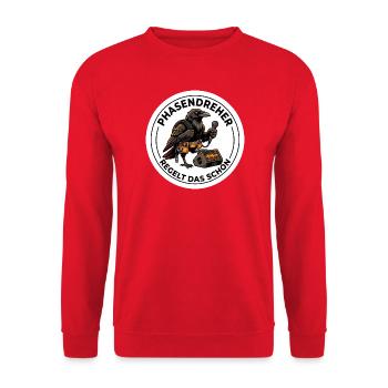 Tontechniker Phasendreher PA System - Unisex Pullover - Rot - Vorne - Alina (178cm) & Michal (187cm)