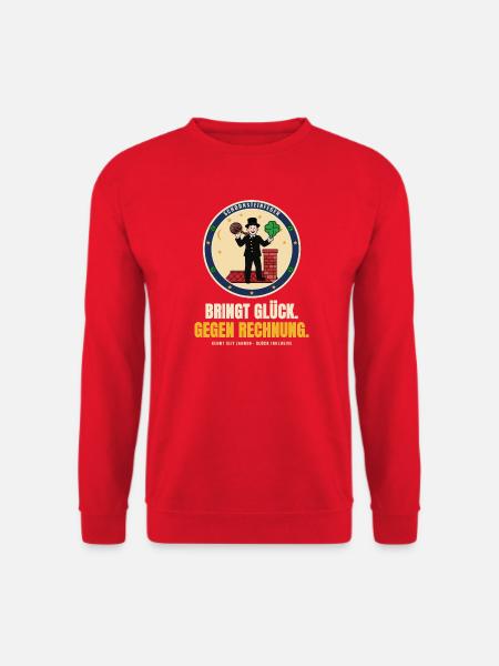 Schornsteinfeger – Glücksbringer Geschenk Neujahr - Unisex Pullover - Rot