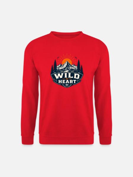 Wild at Heart Bergwelt - Unisex Pullover - Rot