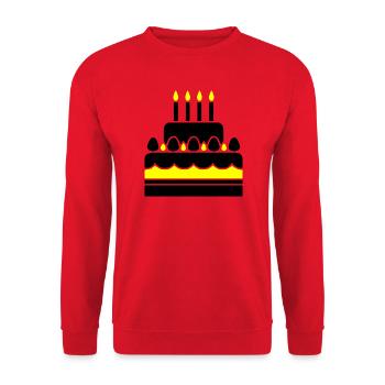 Torte - Unisex Pullover - Rot - Vorne - Alina (178cm) & Michal (187cm)