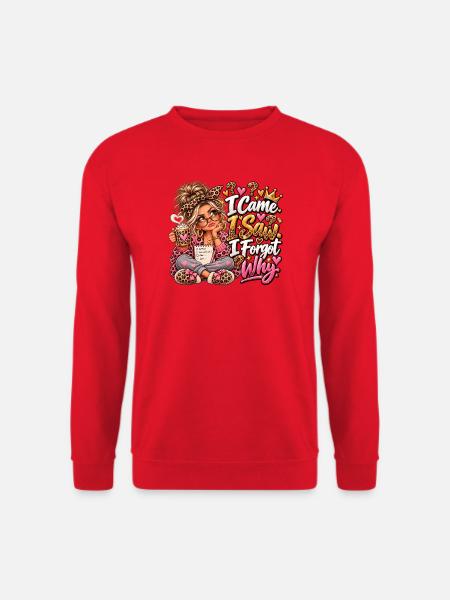 Leopardenkosmos Kaffeezauber - Unisex Pullover - Rot