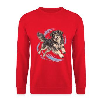 Pastore della Lessinia e del Lagorai - Unisex Pullover - Rot - Vorne - Alina (178cm) & Michal (187cm)