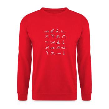 Yoga - Unisex Pullover - Rot - Vorne - Alina (178cm) & Michal (187cm)