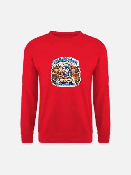 Wintermodus Kuschelig & Gelassen - Unisex Pullover - Rot