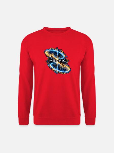 MELVIG – Blauer Ringnebel - Unisex Pullover - Rot