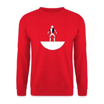 Miniaturgeometrische Figur - Unisex Pullover - Rot - Vorne - Alina (178cm) & Michal (187cm)