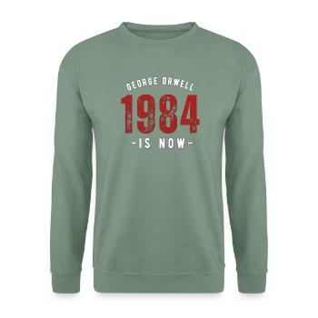 GEORGE ORWELL 1984 - Unisex Pullover - Graugrün - Vorne