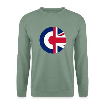 Britische Mods - Unisex Pullover - Graugrün - Vorne