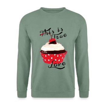 MUFFIN - Unisex Pullover - Graugrün - Vorne
