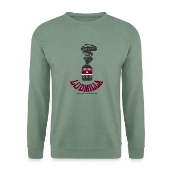 Ludmilla vor mit Rauch BR 130 131 132 230 231 232 - Unisex Pullover - Graugrün - Vorne