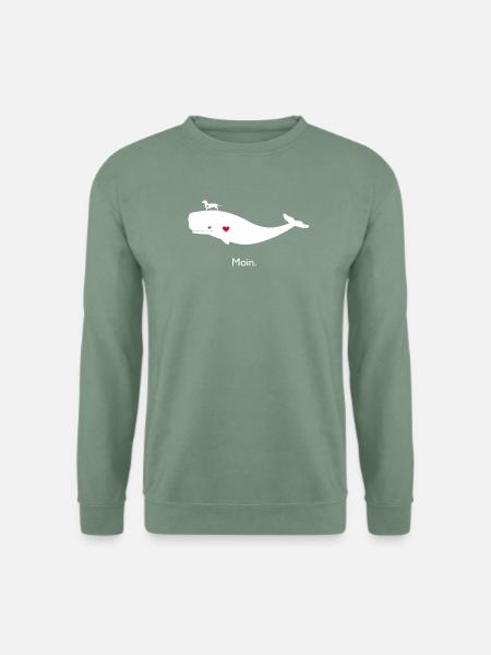 Pott und Teckel - Unisex Pullover - Graugrün