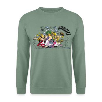Asterix & Obelix Begarre Gauloise - Sweat-shirt Unisexe - vert-de-gris - Devant