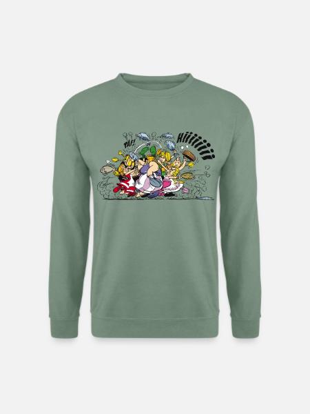 Asterix & Obelix Fight - Unisex Sweatshirt - steel green