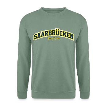 Saarbrücken - Unisex Pullover - Graugrün - Vorne
