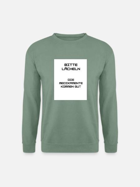 Keep Smiling - Unisex Pullover - Graugrün