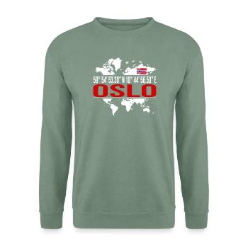 Oslo - Unisex Pullover - Graugrün - Vorne